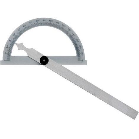 Gradmesser mit Feststellschraube 150mm - Winkelmesser Messbereich Messbereich 0-180 Grad