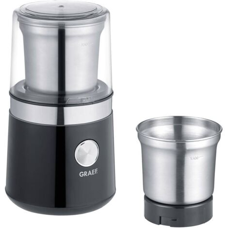 Graef CM102EU Macinacaffè elettrico nero e acciaio inossidabile