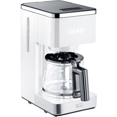 Graef FK 401 Kaffeemaschine Weiß  Fassungsvermögen Tassen=10 Glaskanne, Warmhaltefunktion