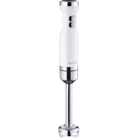 Graef HB501EU Frullatore ad immersione 800 W Sbattitore, Funzione turbo Bianco