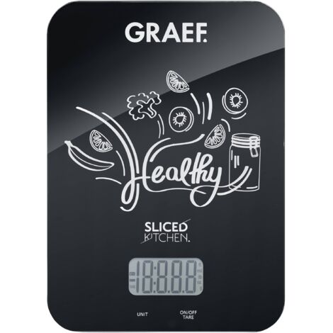 Graef KS 202 Balance de cuisine numérique Plage de pesée (max.)=5 kg noir 200 x 145 x 17 S534082