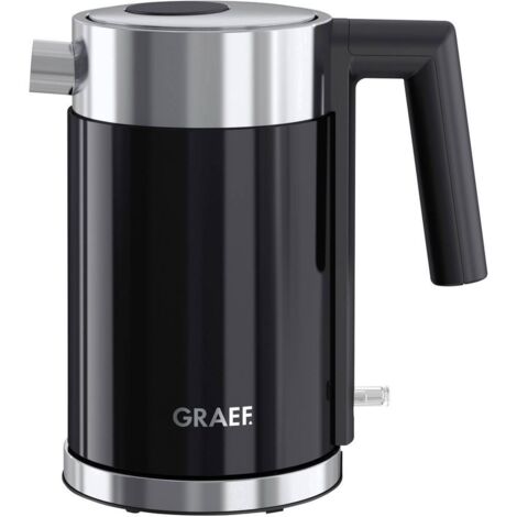 Graef WK402EU Bouilloire acier inoxydable, noir Contenance: 1 l