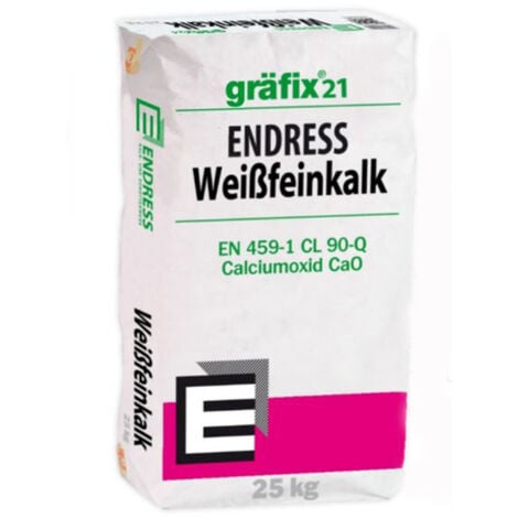 ENDRESS GRÄFIX GRÄFENBERG Gräfix 21 Weißfeinkalk 25kg CL 90-Q ungelöscht