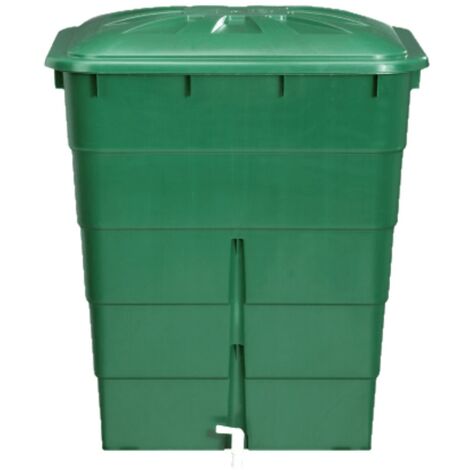 Graf – Cuve à eau rectangulaire 300L – En polyéthylène traité U.V – Avec couvercle et robinet 3/4" – Faible encombrement pour espaces réduits