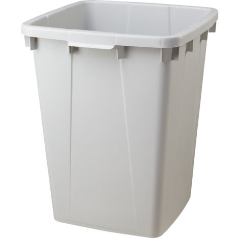 V-PART Abfalleimer Pushcan 40 L Matt-Schwarz EKO