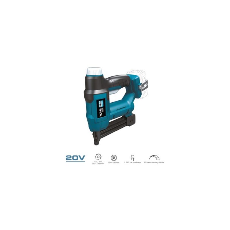Image of Graffatrice/chiodatrice regolabile 20V dc 20 con sensore di supporto e accessori (senza batteria o caricabatteria)