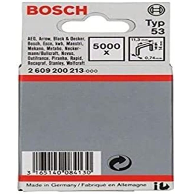 Molla a filo sottile tipo 53, 11,4 x 0,74 x 14 mm, confezione da 5000 pezzi