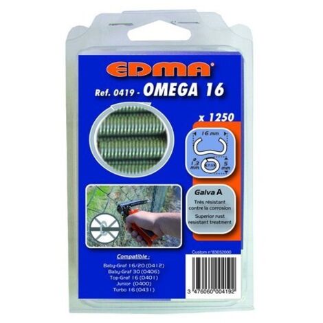 Graffe Omega 16 EDMA zincate 1250 pz - 419