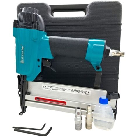 PARTENOPEA UTENSILI Graffettatrice e Chiodatrice Pneumatica 2 in 1 con Valigetta per Aria Compressa