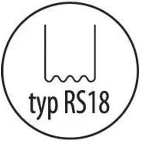 Graffette DEDRA per plastica RS18 - 100 pz., 0,8 mm, onda piccola