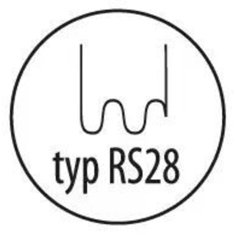 Graffette DEDRA per plastica RS28 - 100 pz., 0,8 mm, onda larga