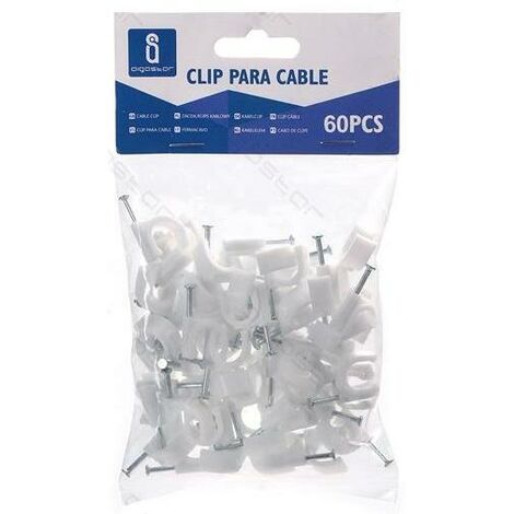 Fascette Da Muro Per Cavi - 100 Pezzi Con Chiodi - Supporto Cavi Fino A 10mm - Foto 4