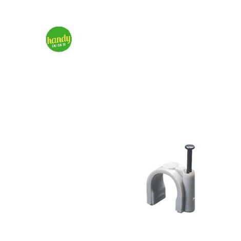 Graffette tonde con chiodo Elettrocanali Ø 13 - 14 mm 50 pz.