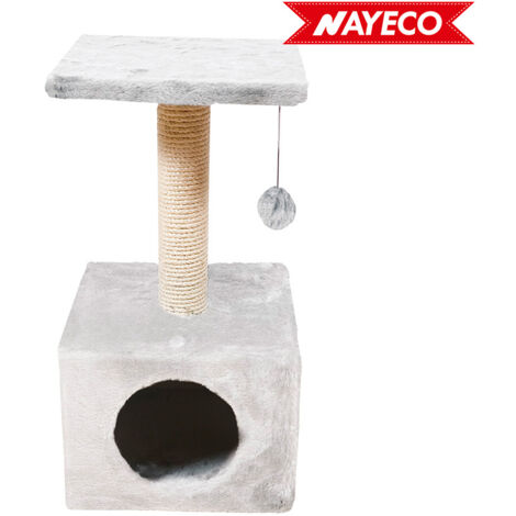 Graffiatoio Savanna town grigio chiaro 60x30x30cm nayeco