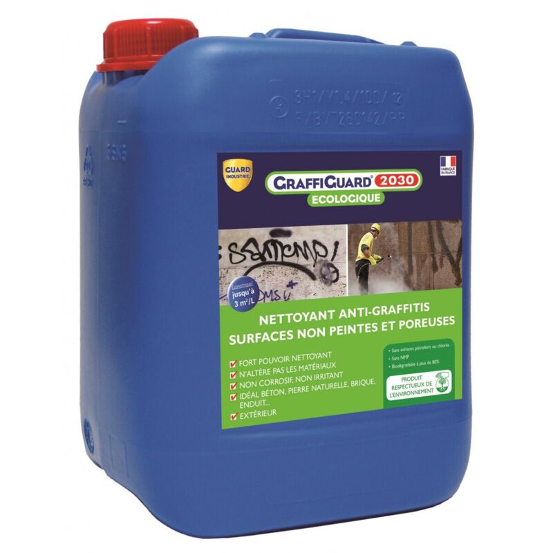 GraffiGuard 2030 Ecologique - Nettoyant anti-graffitis spécial surfaces poreuses Conditionnement: 5L