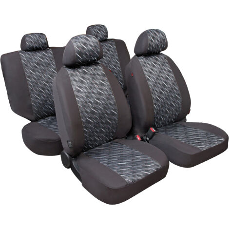 Graffio Basic-Fit, Set Fodere Coordinate In Jacquard, Universali - Antracite