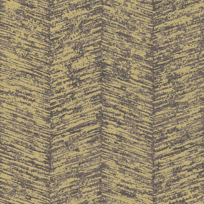 Profhome - Grafik Tapete 386974 Vliestapete Strukturiert Mit Chevron Muster Glitzernd Braun Grau-beige 5, 33 M2
