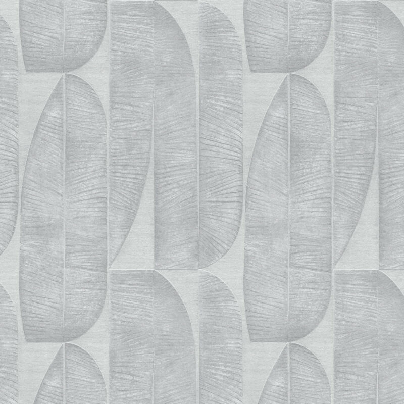Profhome - Grafik Tapete 396582 Vliestapete Leicht Strukturiert Design Matt Grau Silber-grau 5, 33 M2