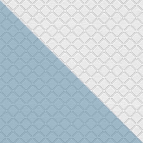 Grafik Tapete Profhome 528117 Vliestapete zum Überstreichen strukturiert mit Rauten Muster matt weiß 5,33 m2