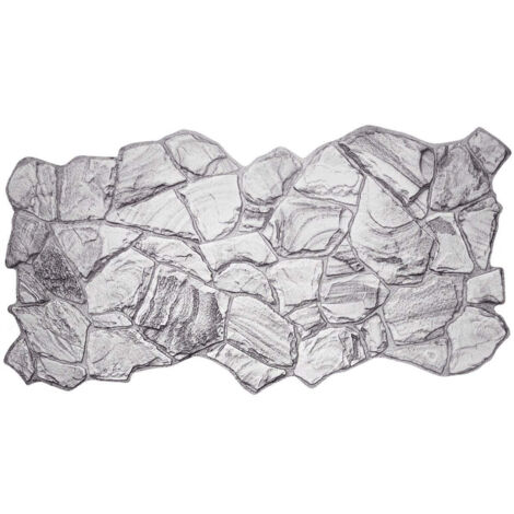 GRAFITE - Panneau imitation pietra in PVC 98x50 cm kit di 2 pc 1 mq