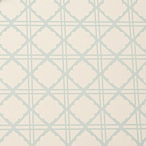 Graham & Brown Diane Light Blue Geometric Diamond Cross Vinyl Wallpaper