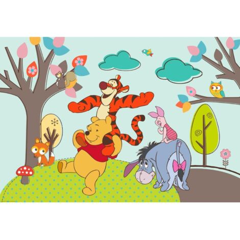 Graham & Brown Winnie The Pooh Disney Nursery Mural Wallpaper Paste The Wall