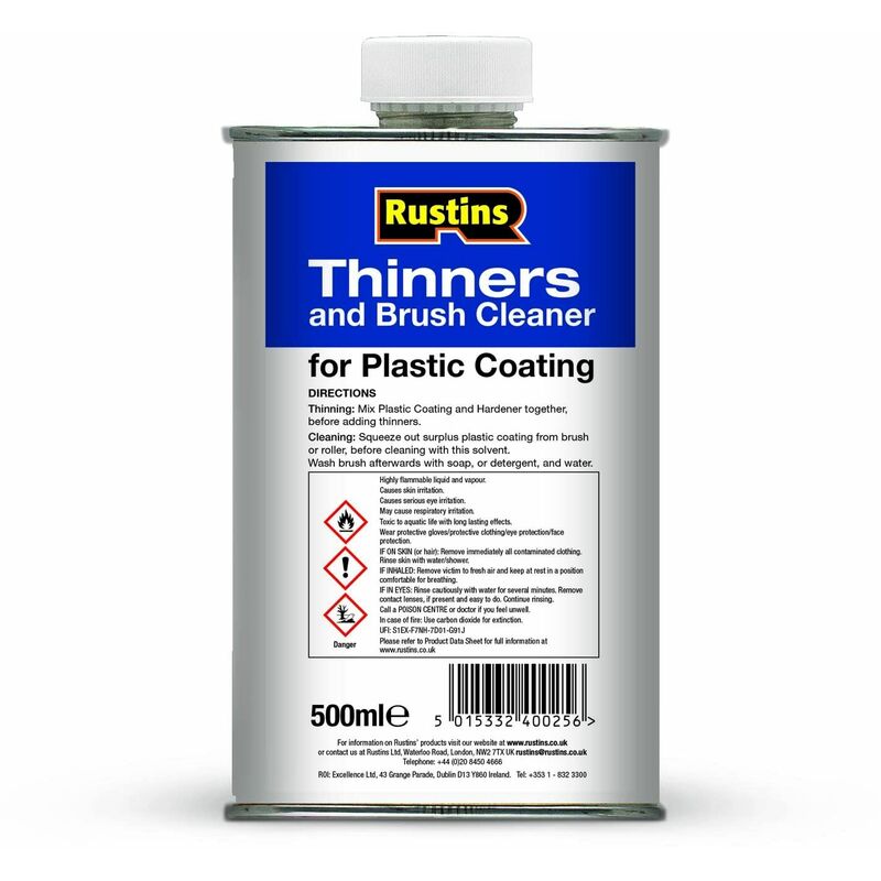 Rustins - PCTH500 Plastic Coating Thinners 500ml RUSPCT500