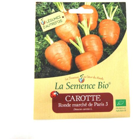 GRAINES BIO - CAROTTE RONDE MARCHE DE PARIS 3 600GN graines biologique