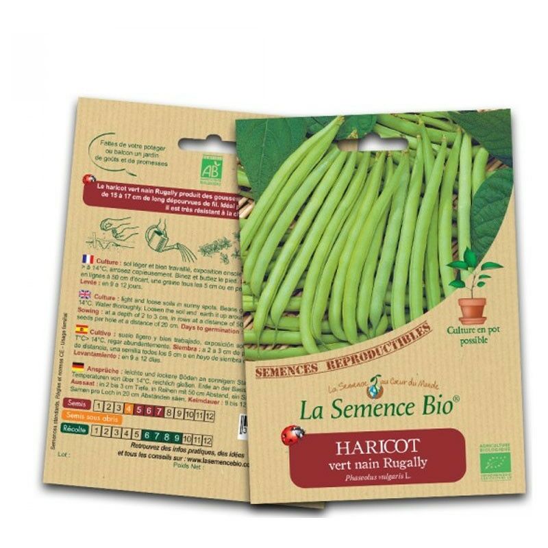 Haricot Vert Nain Rugally - La Semence Bio