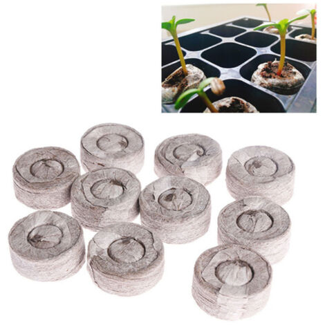 Graines Bloc de Semis en Terreau Nutritif 20 Pièces Diamètre 5cm/4cm pour Pot et Jardin Intérieur/Extérieur