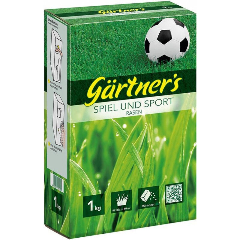 Gartners - Graines de gazon pour le jeu et le sport 1 kg