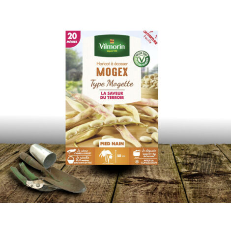 Graines de Haricot nain à écosser Mogex - Vilmorin/Boite - 20 mètres
