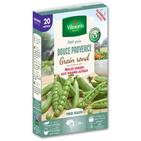 VILMORIN Graines de Pois Douce Provence - 20 mètres