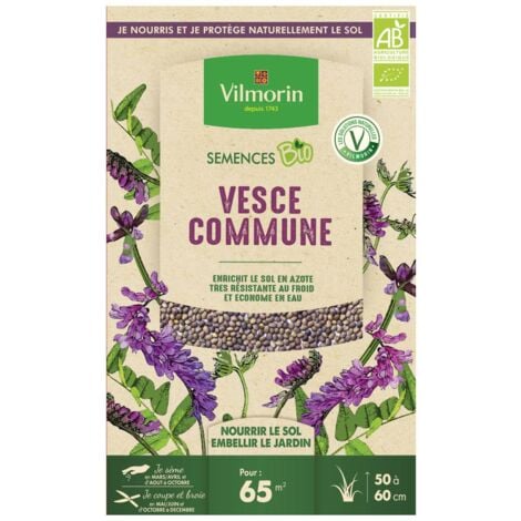 VILMORIN Graines de Vesce Commune Bio, boite de 375 grs