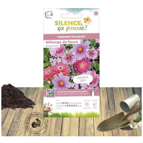 Graines en mélange de fleurs - Pour bouquets roses | Sachet de 3 gr.