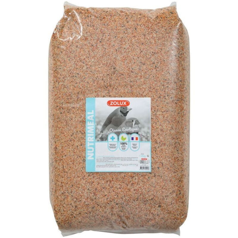 Zolux - Graines, alimentation oiseaux exotique nutrimeal - 12Kg