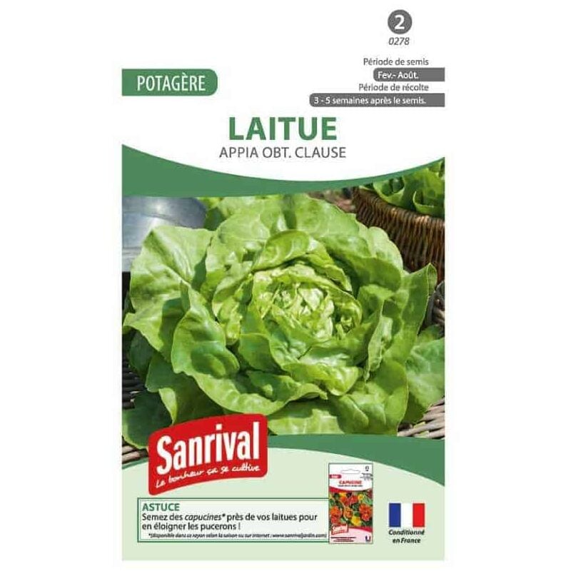 Sanrival - Graines Laitue 3 saisons