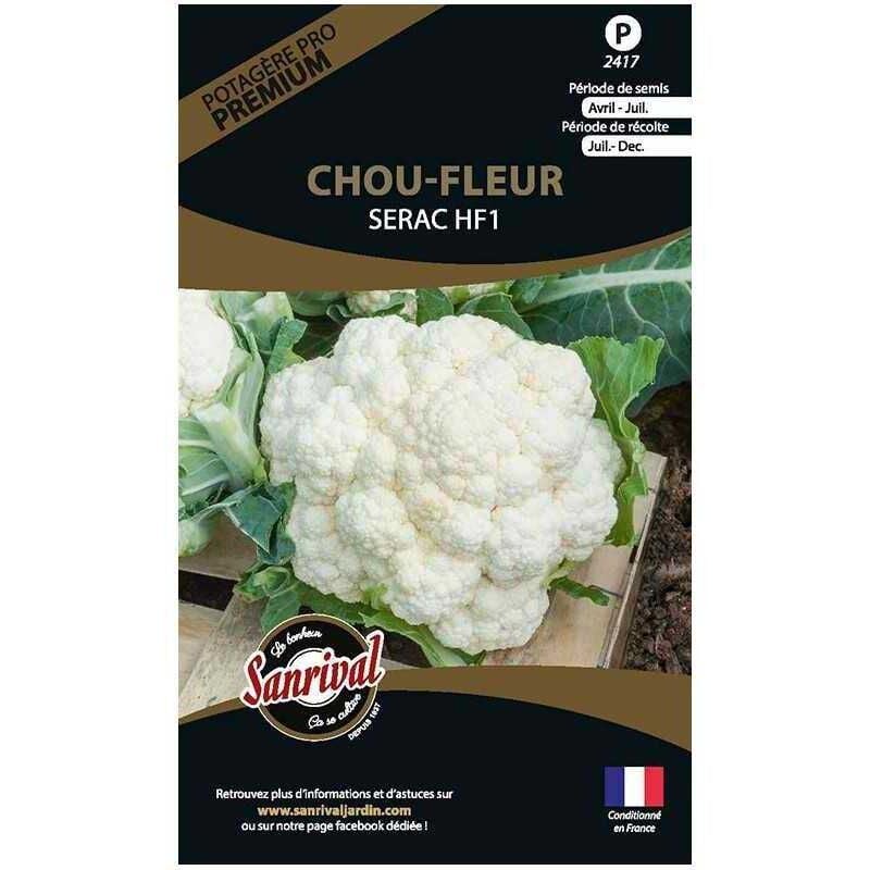 Sanrival Premium - Graines potagères premium chou Chou fleur blanc Serac