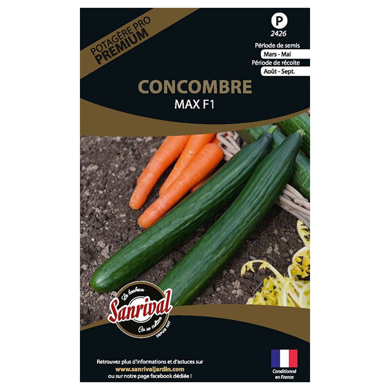 Sanrival Premium - Graines potagères premium Concombre Max