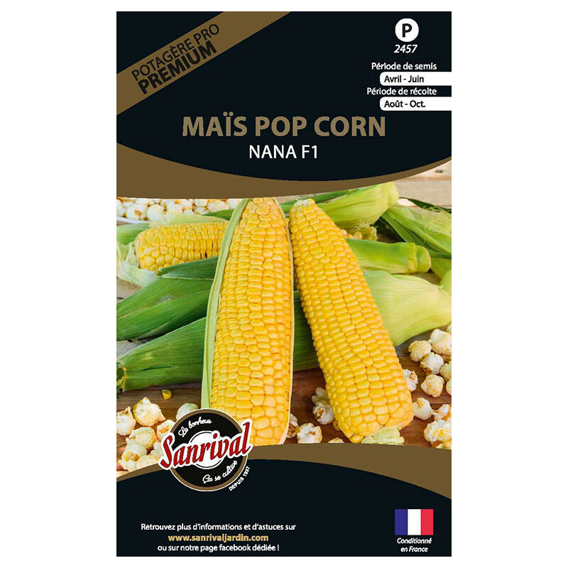 Sanrival Premium - Graines potagères premium maïs Pop corn