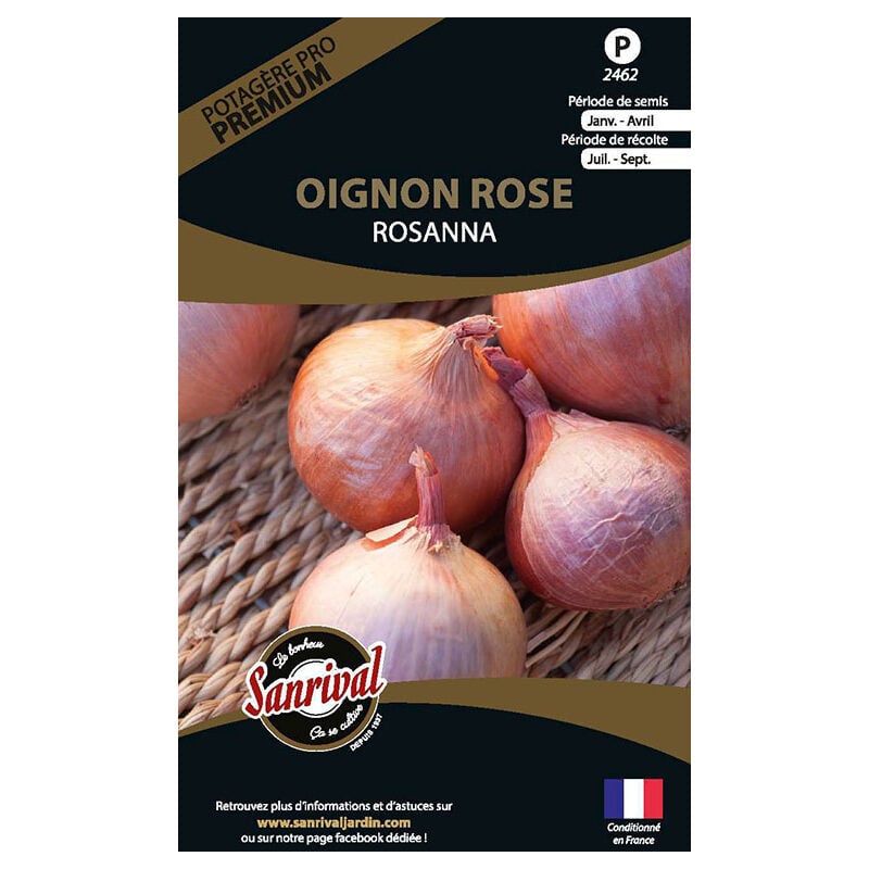 Graines potagères premium oignon Rose Rosanna