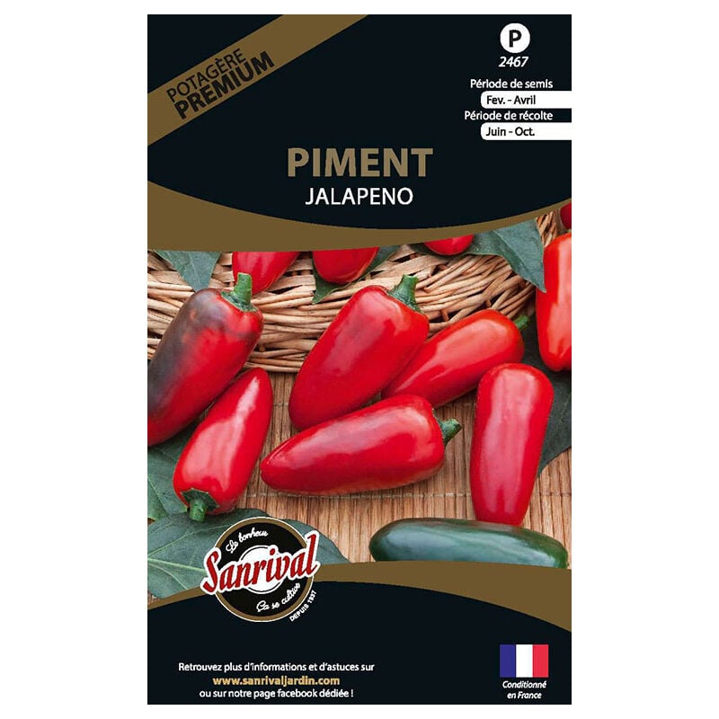 Sanrival Premium - Graines potagères premium piment Jalapeno