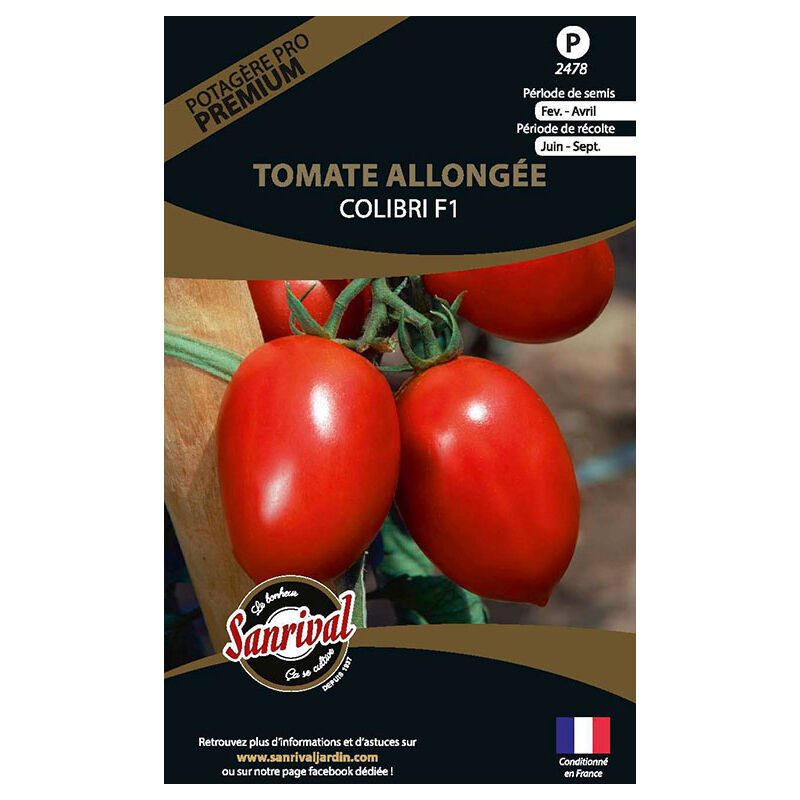 Sanrival Premium - Graines potagères premium tomate Allongée Colibri
