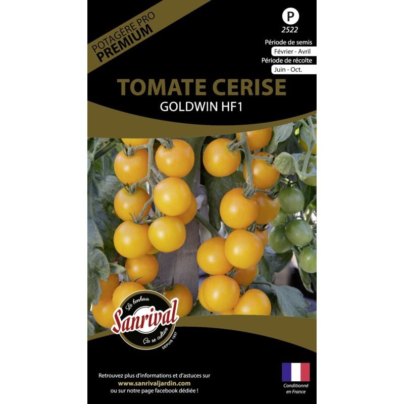 Sanrival Premium - Graines potagères premium tomate Cerise jaune Goldwin