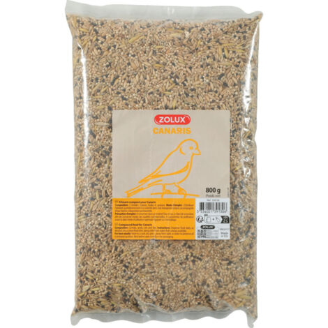 Graines pour canaris sac de 800 g pour oiseaux - zolux
