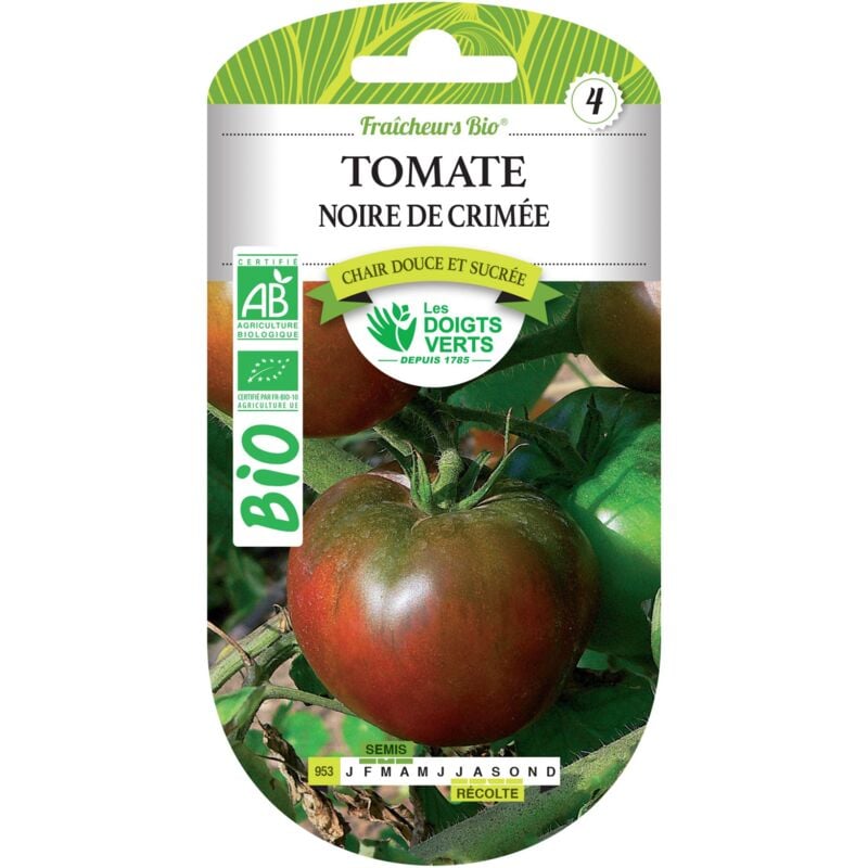 Les Doigts Verts - Graines tomate noire de Crimée bio