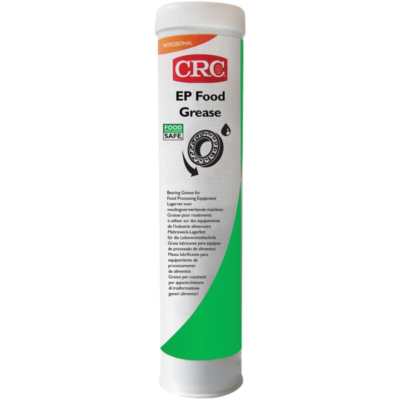 CRC - Lubrifiant, graisse Complexe d'aluminium, Synthétique fps ep food grease, Cartouche de 400 g ( Prix pour 1 )