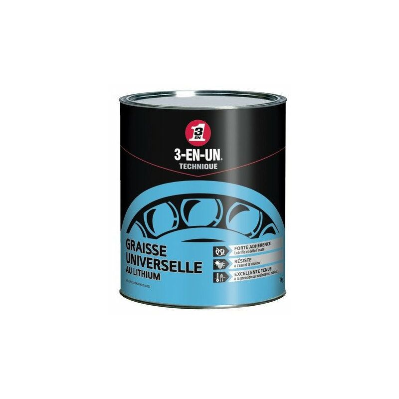 Graisse Universelle Lithium Pot de 1kg - 3-EN-UN