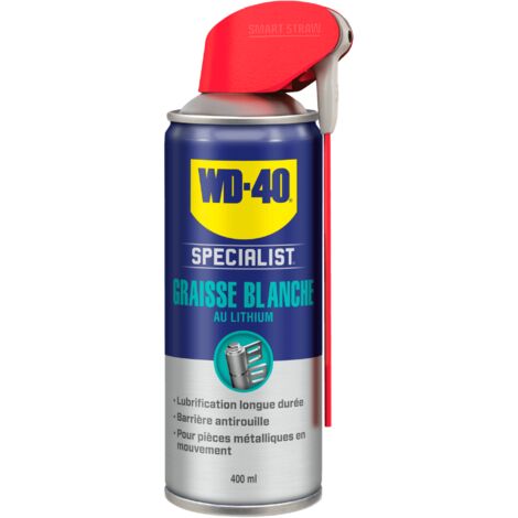WD-40 WD40 - Graisse blanche au lithium système professionnel - aérosol de 400ml - 33390