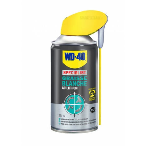 WD 40 COMPANY WD-40 Graisse blanche au lithium 250ml Spécialist WD40